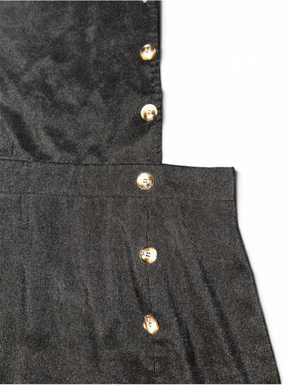 Women's Corduroy Overall Pinafore Dress (A004) - Picture 3 of 4